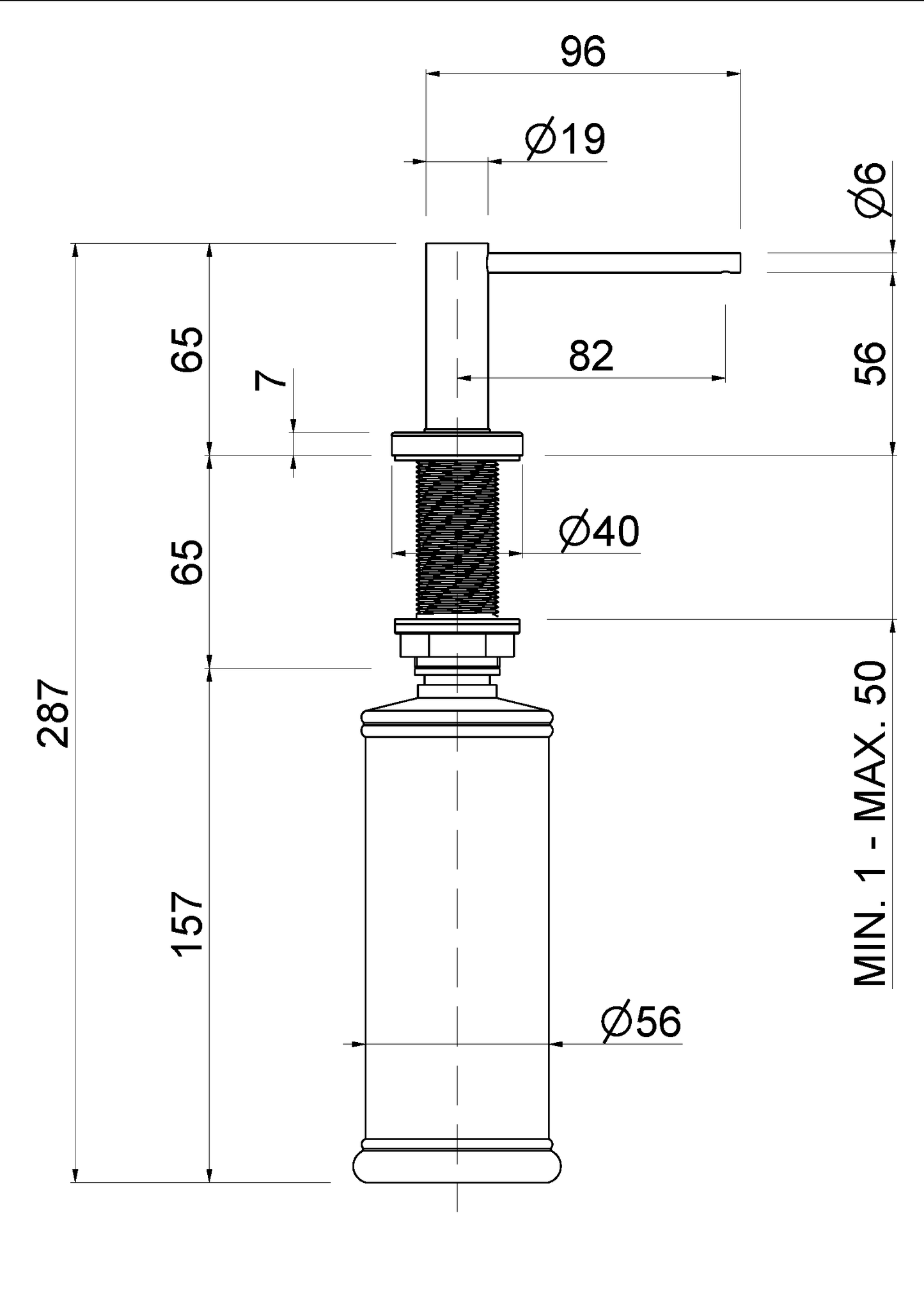 DISPENSER PORTA SAPONE VEMA REKA ACCIAIO V17360