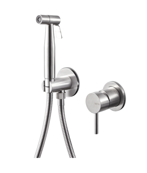MISCELATORE MONOCOMANDO PER BIDET VEMA ACCIAIO V17405