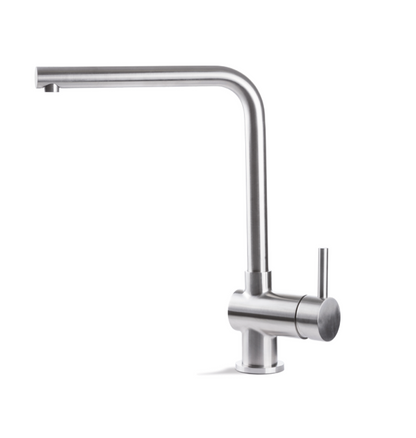 MISCELATORE MONOCOMANDO LAVELLO CANNA L VEMA TIBER STEEL KITCHEN ACCIAIO V19022