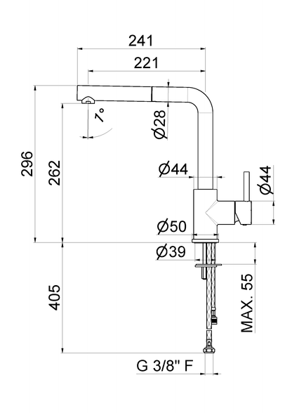 MISCELATORE MONOCOMANDO LAVELLO CANNA L VEMA RIACE OTTONE V18025