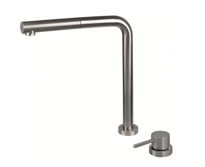 MISCELATORE MONOCOMANDO LAVELLO CANNA A SCOMPARSA VEMA REKA ACCIAIO V20026