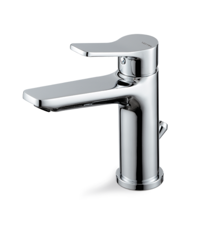 MISCELATORE MONOCOMANDO LAVABO VEMA PARANA' OTTONE V22010 CON SCARICO