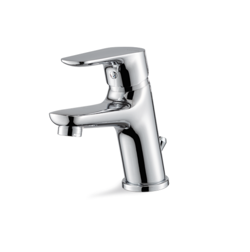 MISCELATORE MONOCOMANDO LAVABO VEMA INDO OTTONE V24010 CON SCARICO