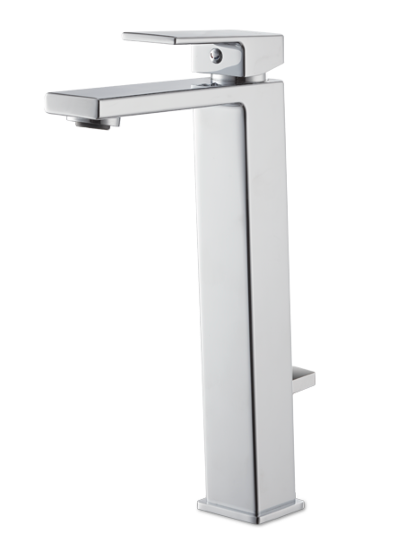 MISCELATORE MONOCOMANDO LAVABO ALTO VEMA LYS OTTONE V25020 CON SCARICO