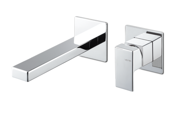 GRUPPO MISCELATORE MONOCOMANDO LAVABO A PARETE VEMA LYS OTTONE V25050