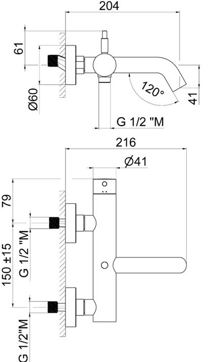 MISCELATORE MONOCOMANDO VASCA VEMA MAIRA OTTONE V27080