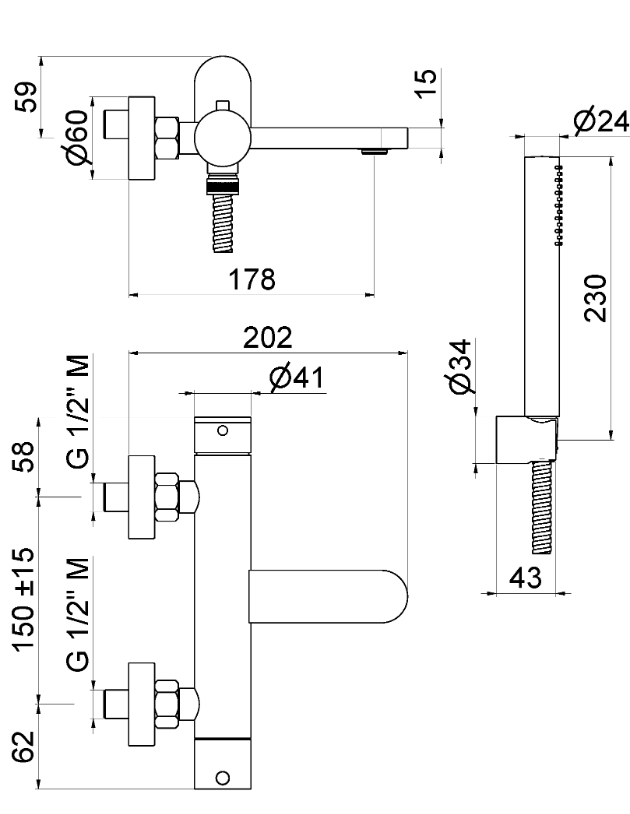 GRUPPO VASCA ESTERNO VEMA AYAS STEEL ACCIAIO V28081