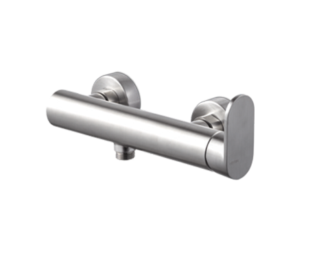 MISCELATORE MONOCOMANDO ESTERNO DOCCIA VEMA AYAS STEEL ACCIAIO V28090