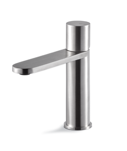 MISCELATORE MONOCOMANDO LAVABO VEMA VENY STEEL ACCIAIO V29011 SENZA SCARICO