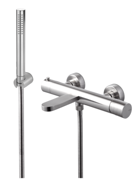 GRUPPO VASCA ESTERNO VEMA VENY STEEL ACCIAIO V29081