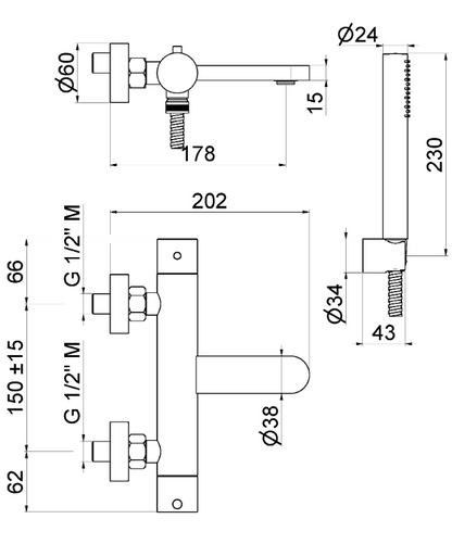GRUPPO VASCA ESTERNO VEMA VENY STEEL ACCIAIO V29081