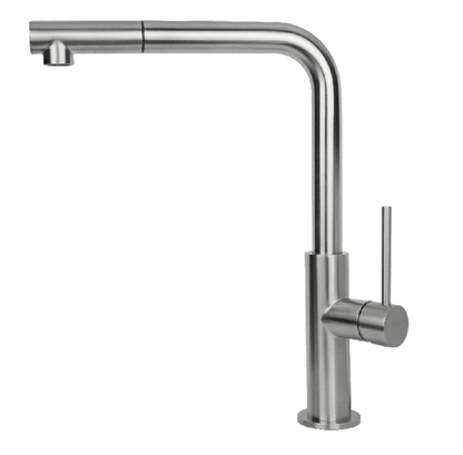 MISCELATORE MONOCOMANDO LAVELLO CANNA L E DOCCETTA VEMA ROY KITCHEN ACCIAIO V31025