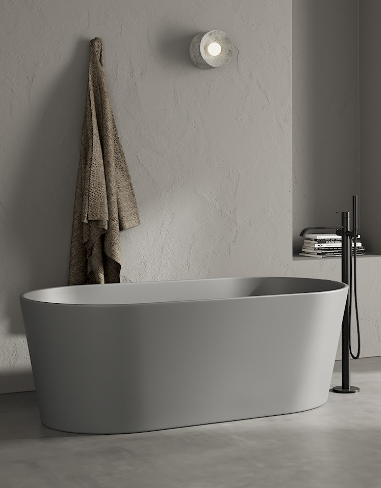 Vasca Freestanding in Pietraluce NIC DESIGN BAY - 160x80x55 cm