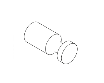 APPENDI ABITO in Ottone Cromato NIC DESIGN ASTA D. 1,5 x H. 4  cm