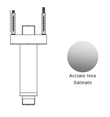 BRACCIO DOCCIA A SOFFITTO NIC DESIGN MADE 10 cm