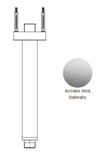 BRACCIO DOCCIA A SOFFITTO NIC DESIGN MADE 20 cm