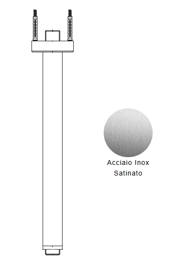BRACCIO DOCCIA A SOFFITTO NIC DESIGN MADE 30 cm