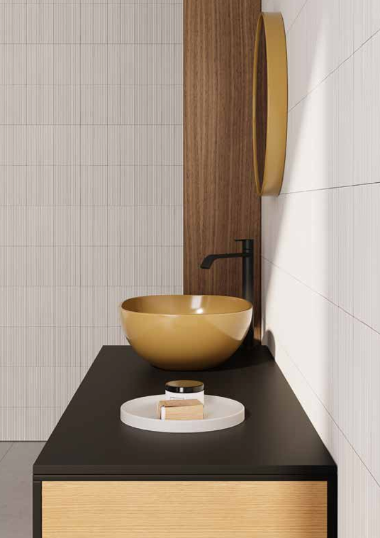 Mobile da Bagno NIC DESIGN BRIDGE Antracite/Rovere Naturale - 130x50x72,5 cm