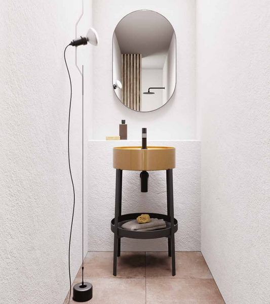 Mobile da Bagno SELF-STANDING NIC DESIGN CONSOLLE 45 Lavabo in ceramica CURRY