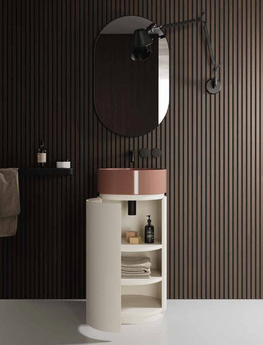 Mobile da Bagno NIC DESIGN MOD Lavabo in ceramica FARD/Mobile VANIGLIA