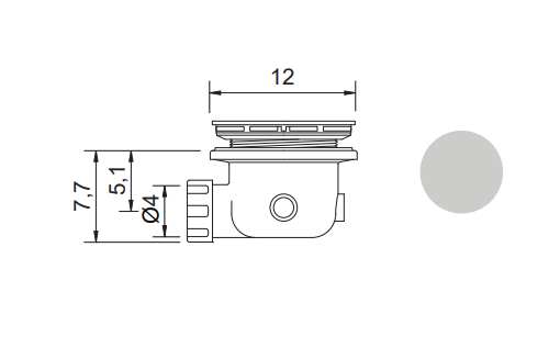 Piletta per PIATTO DOCCIA in Ceramica NIC DESIGN PLAID