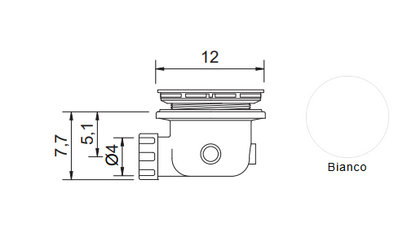 Piletta per PIATTO DOCCIA in Ceramica NIC DESIGN PLAID