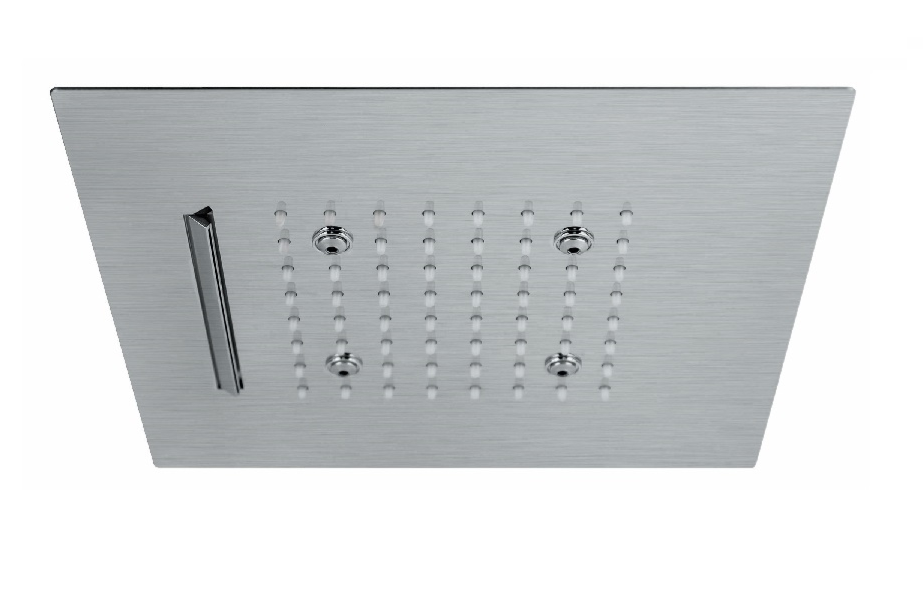 SOFFIONE ULTRASLIM QUADRO AD INCASSO 300x300 mm VEMA WELLNESS BRASS OTTONE V08275